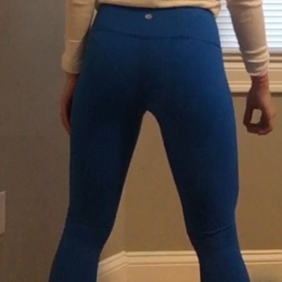 *SOLD* Royal Blue Full Length Leggings Tights - Picture 4 of 4